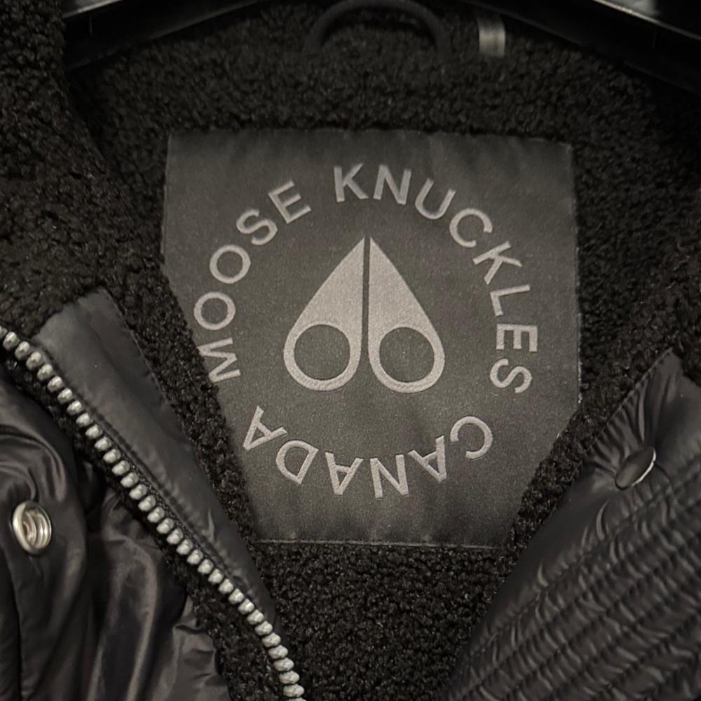Moose Knuckles Black Quilted Jacket